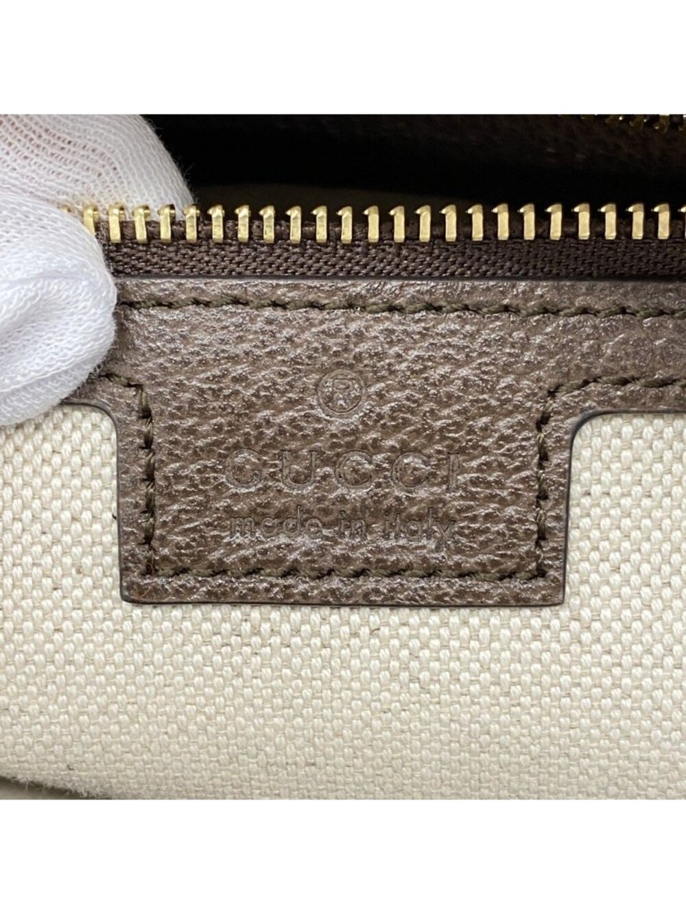 Gucci Handbag Ophidia Brown Gold 2-Way - Picture 5 of 10